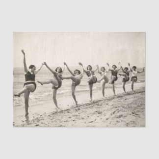 Vintage Ladies in Bathing Costumes Tissue Paper