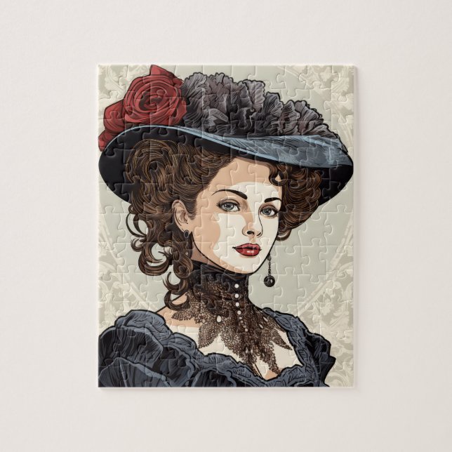 Vintage Ladies in Hats Jigsaw Puzzle (Vertical)