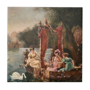 Vintage Ladies on the Water Tile