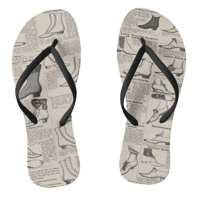 Vintage Ladies' Shoes Catalogue - 1900s Fashion Flip Flops (Footbed)