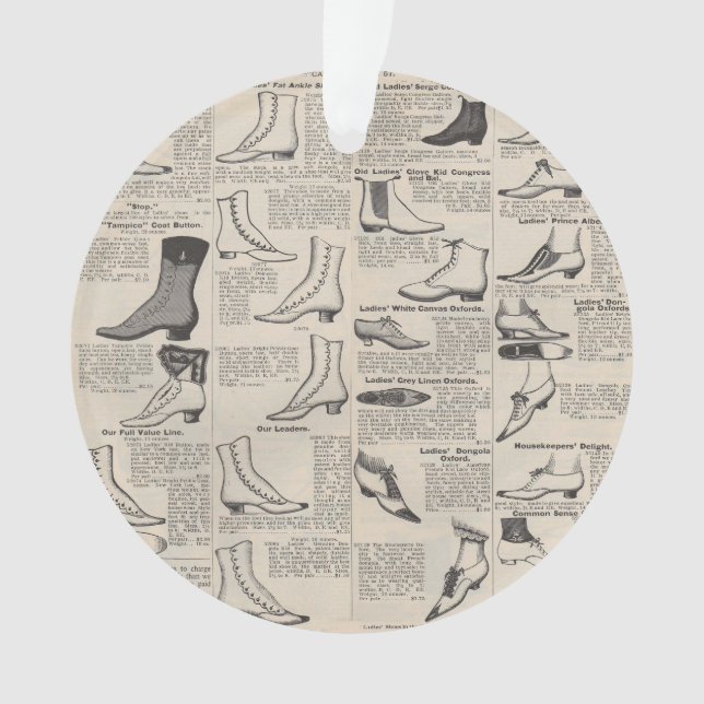 Vintage Ladies' Shoes Catalogue - 1900s Fashion Ornament (Front)