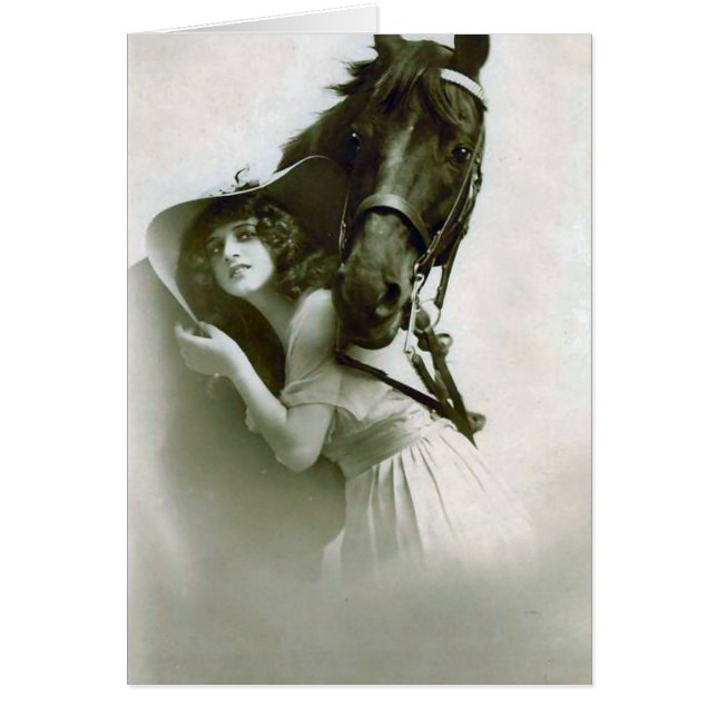 Vintage Lady and Horse (Front)