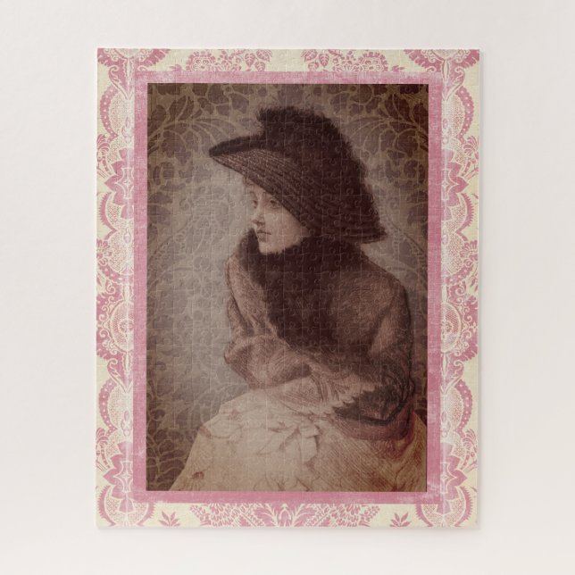 Vintage Lady by Tissot  Jigsaw Puzzle (Vertical)