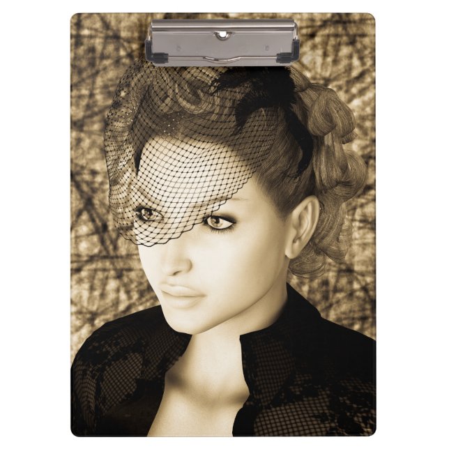 Vintage Lady Clipboard (Front)