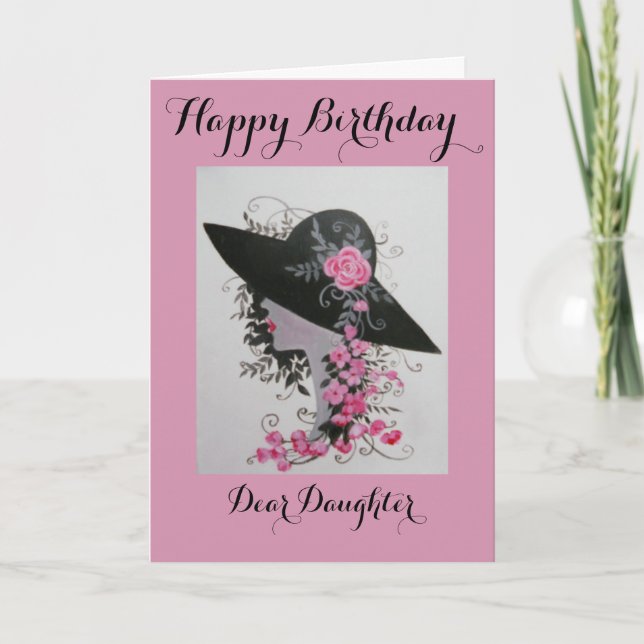 Vintage Lady/ Daughter birthday card (Front)