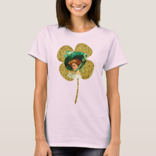 Vintage Lady Golden Clover T-Shirt