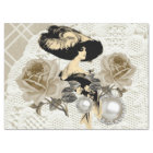 Vintage Lady Ivory Lace Elegant Tissue Paper