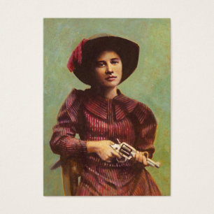 Vintage Lady Outlaw ACEO Buusiness Card