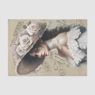Vintage Lady Spring Tissue Paper