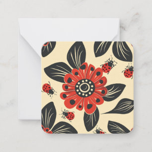 Vintage Ladybug Elegance Card