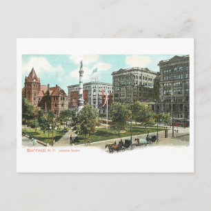 Vintage Lafayette Square, Buffalo, New York Postcard