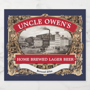 Vintage Lager Beer Template Beer Bottle Label