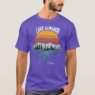 Vintage Lake Almanor California Camping Souvenir f T-Shirt