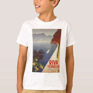 Vintage Lake Garda Riva Torbole Italy Tourism T-Shirt