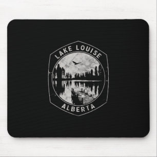 Vintage Lake Louise Alberta Outdoors Vacation Mouse Mat