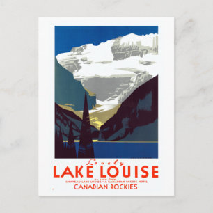 Vintage Lake Louise Canadian Rockies Alberta Poste Postcard