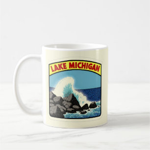 Vintage Lake Michigan Coffee Mug