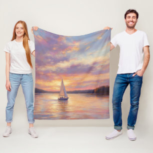 Vintage Lake of the Ozarks Watercolor Blankets