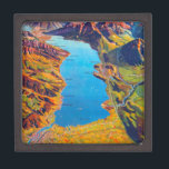 Vintage Lake of Thun Switzerland Travel Gift Box<br><div class="desc">European Travel Advertisements - Vintage Lake of Thun Switzerland Poster</div>