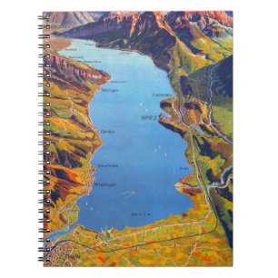 Vintage Lake of Thun Switzerland Travel Notebook