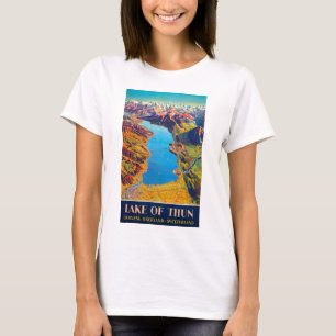 Vintage Lake of Thun Switzerland Travel T-Shirt