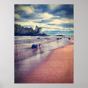 Vintage Lake Superior Poster