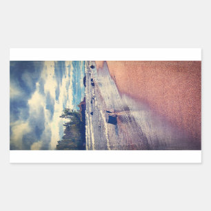 Vintage Lake Superior Rectangular Sticker