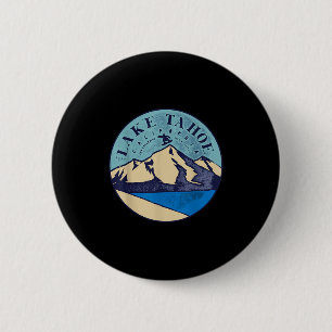 Vintage Lake Tacute Ss Cute Ss Skiing Snow Mountai 6 Cm Round Badge