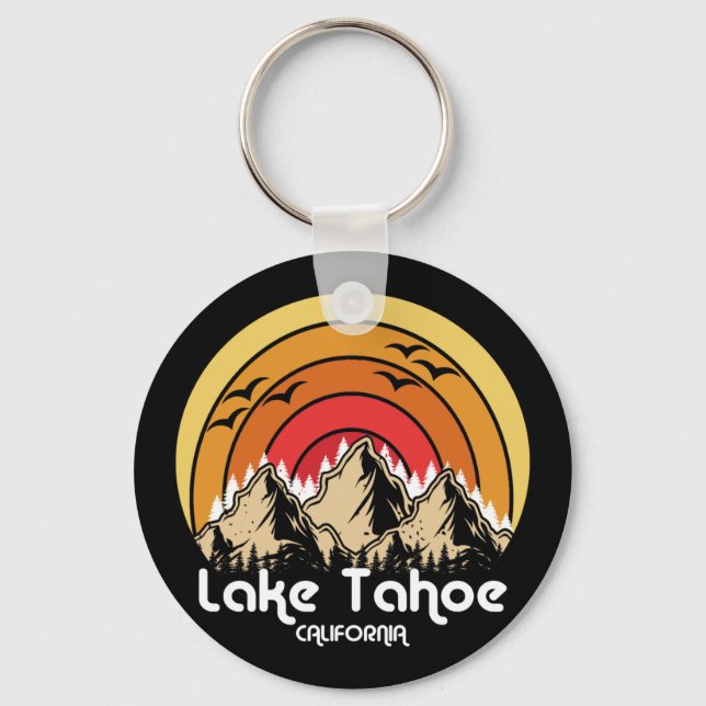 Vintage Lake Tahoe California Key Ring (Front)