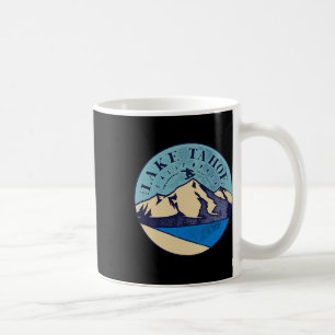 Vintage Lake Tahoe Skiing Snow Mountains Coffee Mug