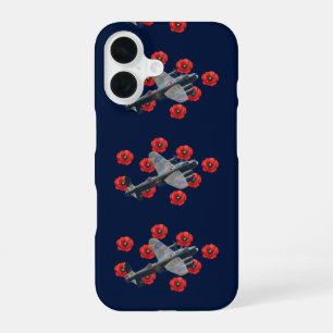 Vintage Lancaster Amongst Red Poppies iPhone 16 Case