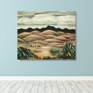 Vintage Landscape, Desert Scene by Marsden Hartley Canvas Print