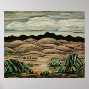 Vintage Landscape, Desert Scene by Marsden Hartley Poster