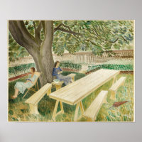 Vintage Landscape, England, Two Women In A Garden