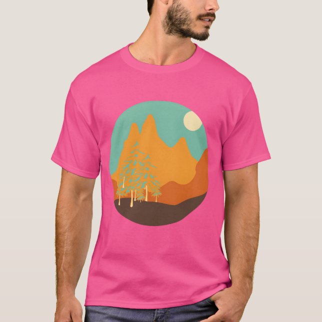 vintage landscape gift T-Shirt (Front)