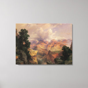 Vintage Landscape, Grand Canyon by Thomas Moran Canvas Print