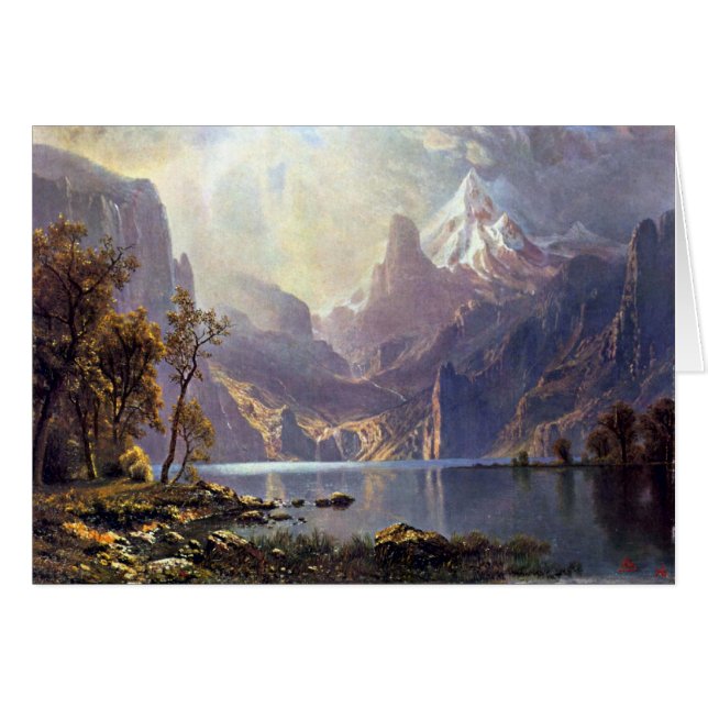 Vintage Landscape, Lake Tahoe by Albert Bierstadt (Front Horizontal)