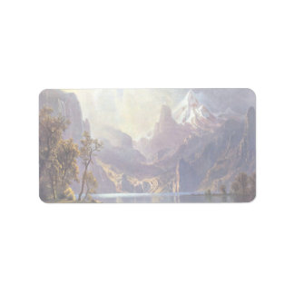 Vintage Landscape, Lake Tahoe by Albert Bierstadt Label