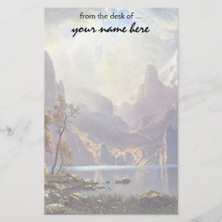 Vintage Landscape, Lake Tahoe by Albert Bierstadt Stationery