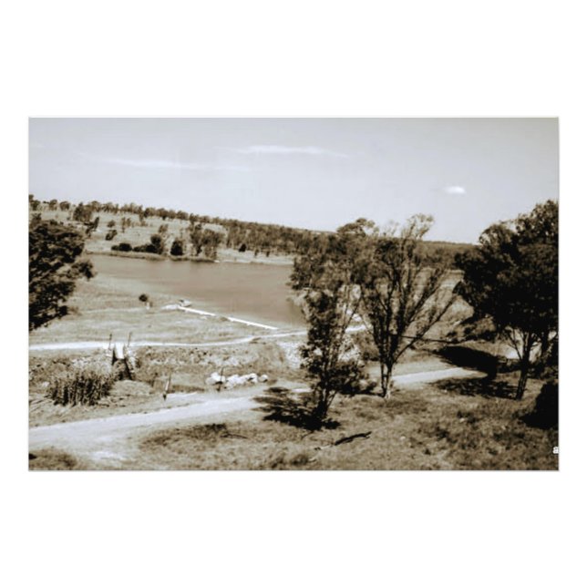 Vintage landscape large photo print (Front)