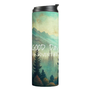 Vintage Landscape Mountains Forest Thermal Tumbler