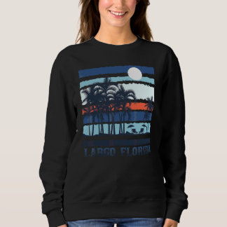 Vintage Largo Florida Summer Travel 70s 80s Beach  Sweatshirt