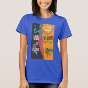 Vintage Las Vegas Gambling Travel Poster Art T-Shirt