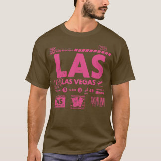 Vintage Las Vegas LAS Airport Code Travel Day Retr T-Shirt