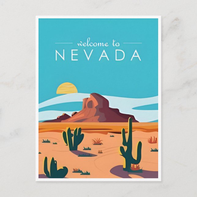 vintage Las Vegas Nevada Greetings from welcome  Postcard (Front)