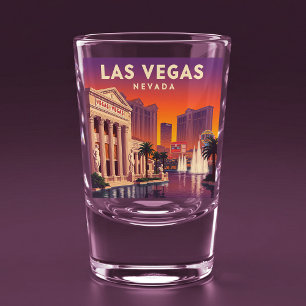 Vintage Las Vegas Nevada Shot Glass