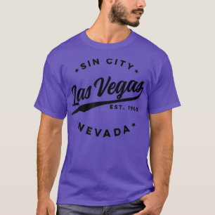 Vintage Las Vegas Sin City Nevada Black Tet  T-Shirt