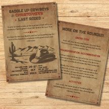 Vintage Last Rodeo Rustic Cowboy Bachelor Party