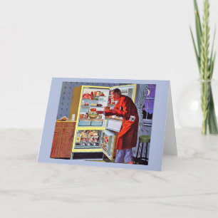 Vintage Late Night Snack Father's Day Card