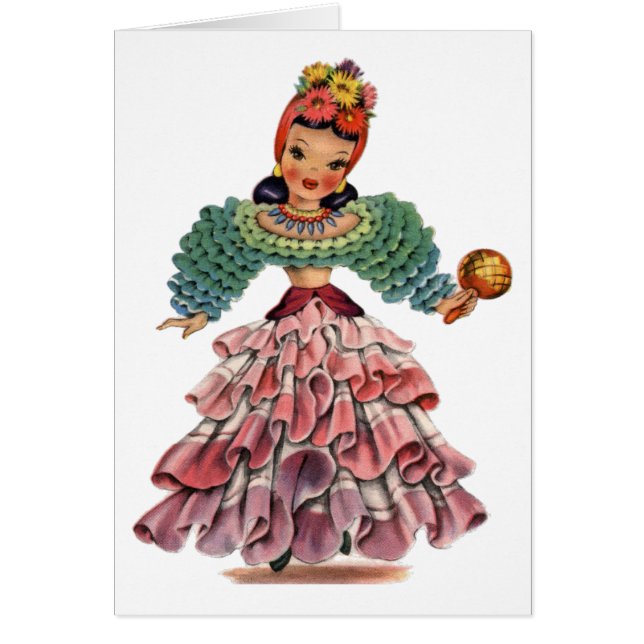 Vintage Latin Dancer traditional dress (Front)